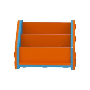 Orange/Blue Horizontal Bookcase